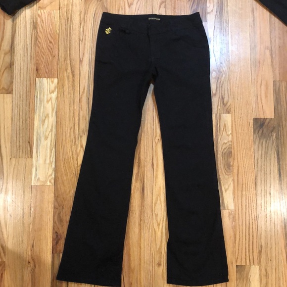 ROCAWEAR Y2K VINTAGE black denim suit Pantsuit  Denim Set Jacket L  / Jeans 7 - Picture 10 of 17